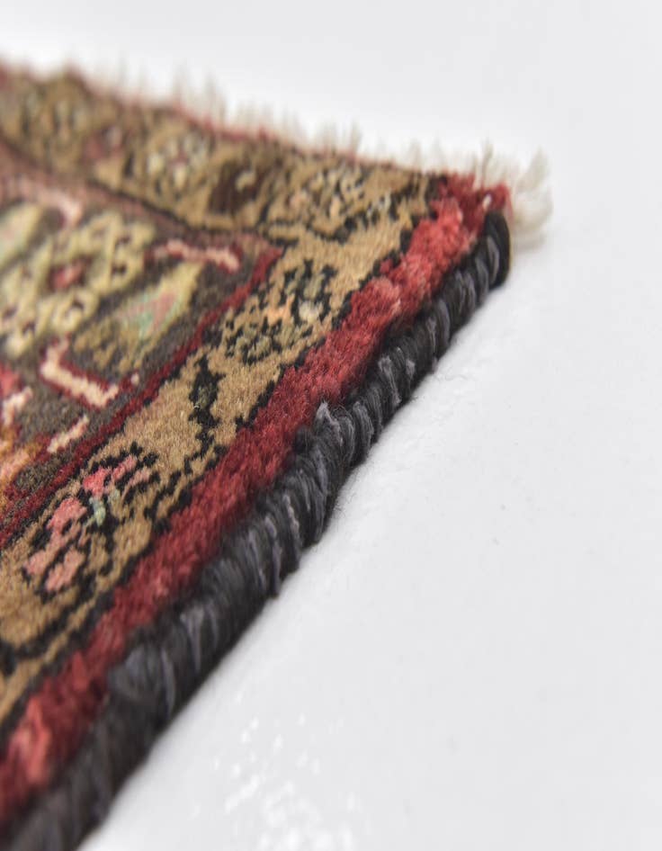 Detail image of  4' 10 x 10' 3 Hossainabad Wool Runner Rug