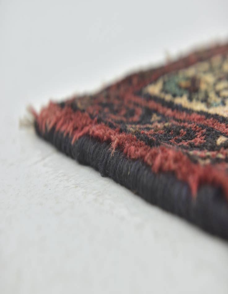 Detail image of  3' 9 x 10'  Hand Knotted Hossainabad Persian Wool Runner Rug