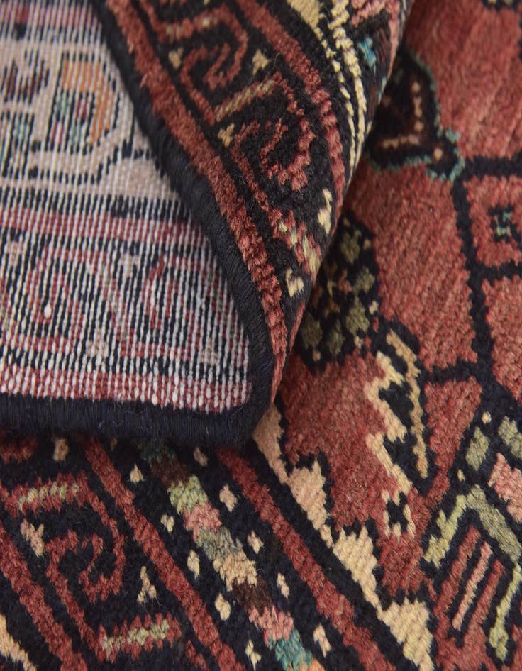 Detail image of  3' 9 x 10'  Hand Knotted Hossainabad Persian Wool Runner Rug