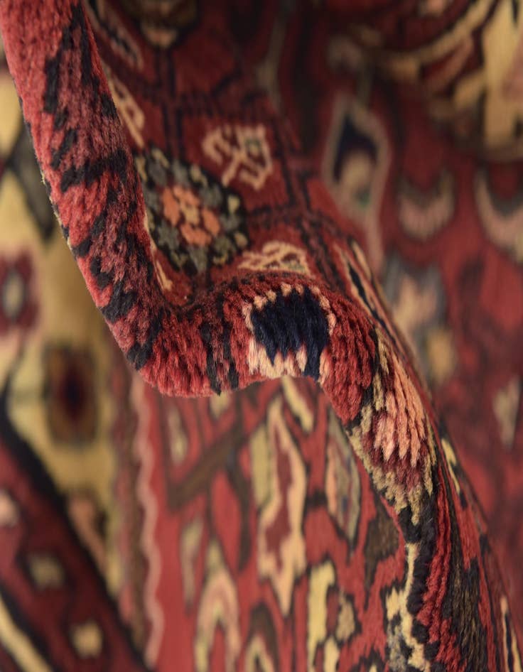 Detail image of  3' 9 x 10' 5  Hand Knotted Hossainabad Persian Wool Runner Rug