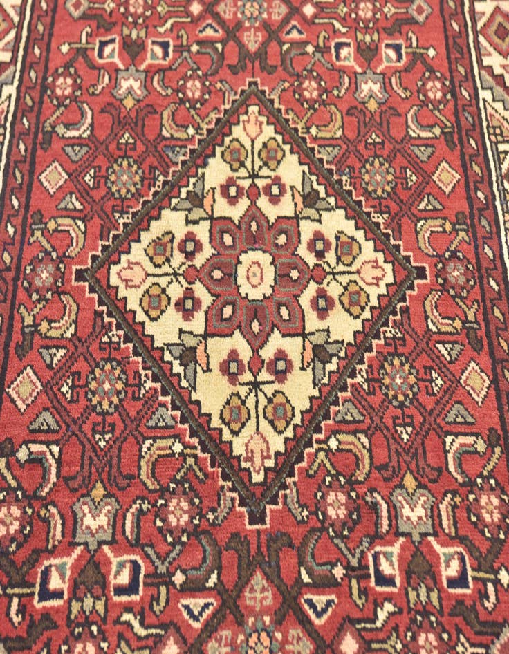 Detail image of  3' 9 x 10' 5  Hand Knotted Hossainabad Persian Wool Runner Rug