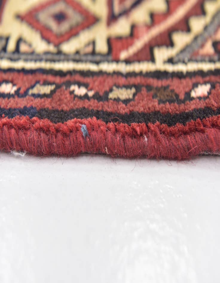 Detail image of  3' 9 x 10' 5  Hand Knotted Hossainabad Persian Wool Runner Rug