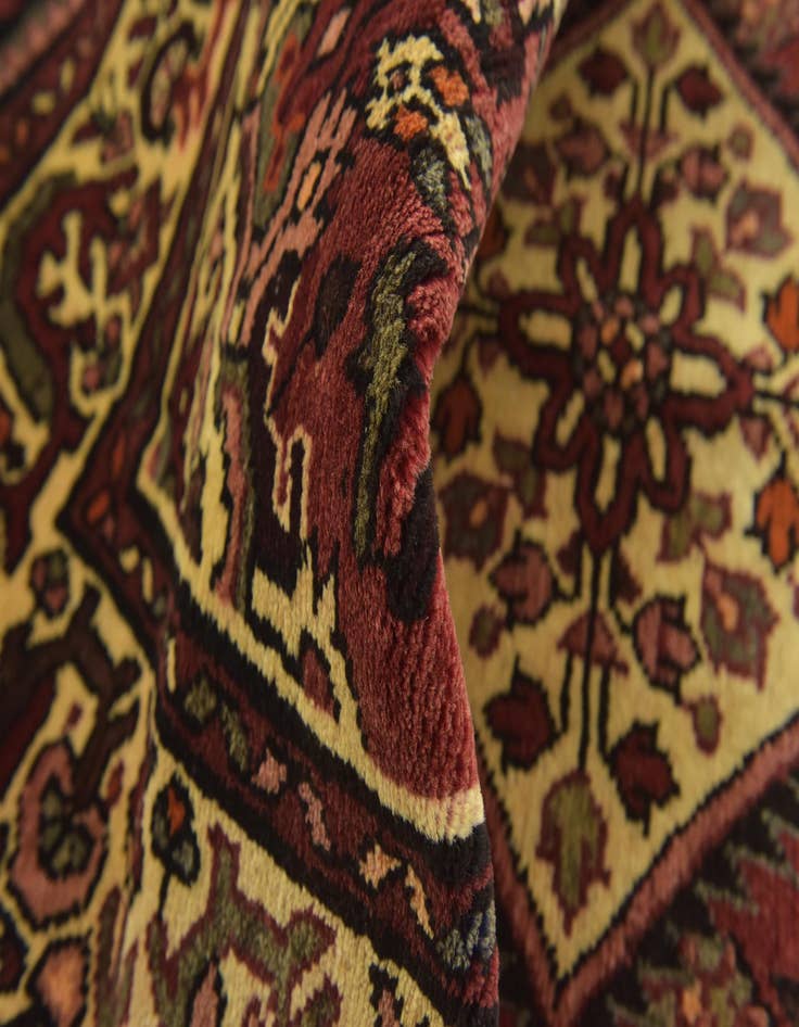 Detail image of  3' 10 x 9' 9  Hand Knotted Hossainabad Persian Wool Runner Rug