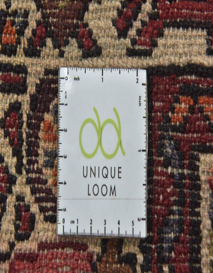 Detail image of  3' 10 x 9' 9  Hand Knotted Hossainabad Persian Wool Runner Rug