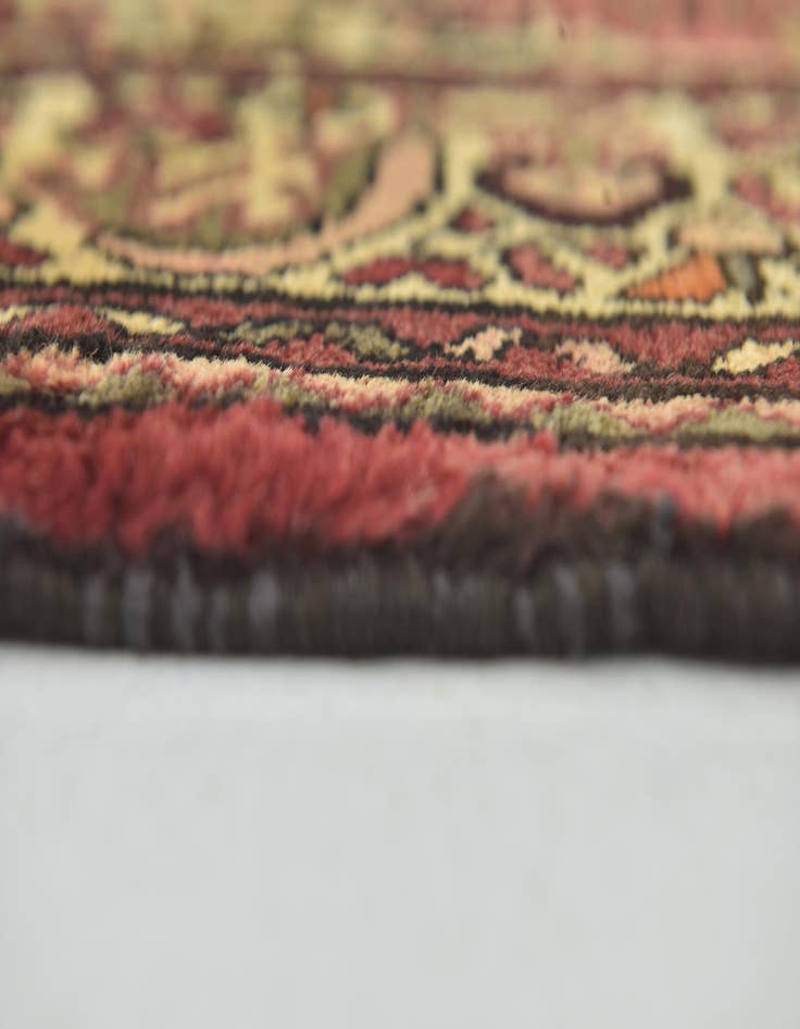 Detail image of  3' 10 x 9' 9  Hand Knotted Hossainabad Persian Wool Runner Rug