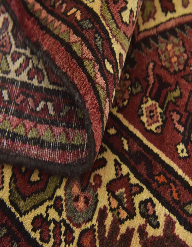 Detail image of  3' 10 x 9' 9  Hand Knotted Hossainabad Persian Wool Runner Rug