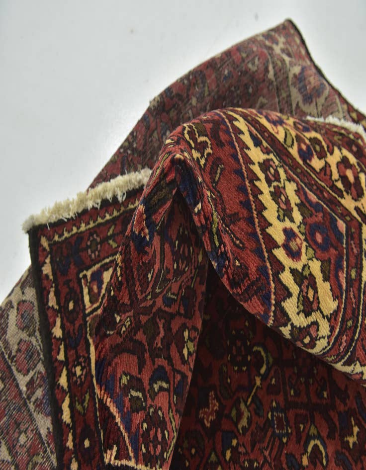 Detail image of  3' 10 x 10' 2  Hand Knotted Hossainabad Persian Wool Runner Rug