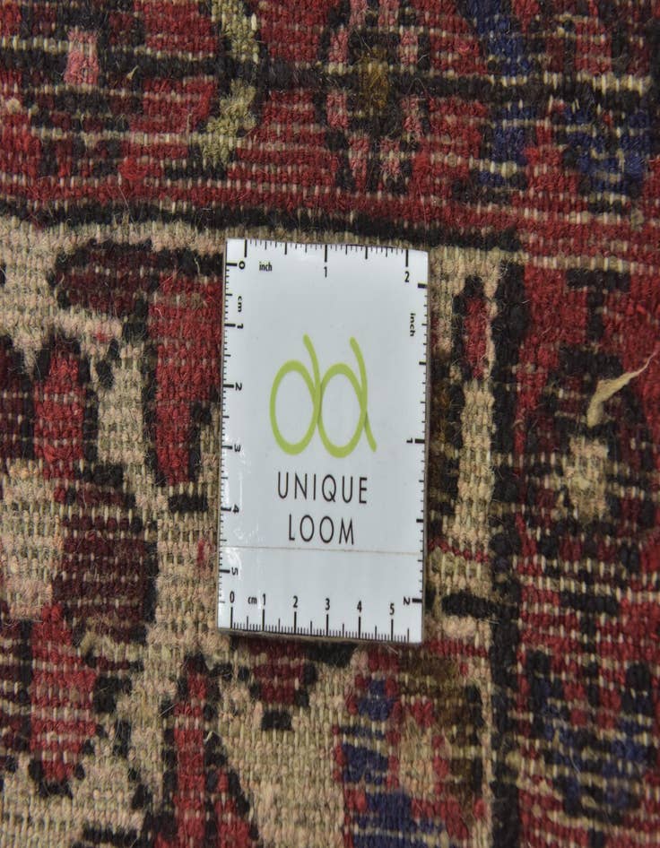 Detail image of  3' 10 x 10' 2  Hand Knotted Hossainabad Persian Wool Runner Rug