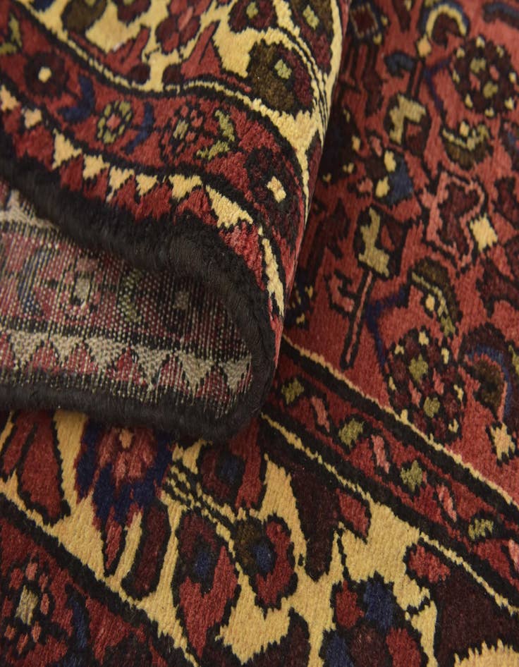 Detail image of  3' 10 x 10' 2  Hand Knotted Hossainabad Persian Wool Runner Rug