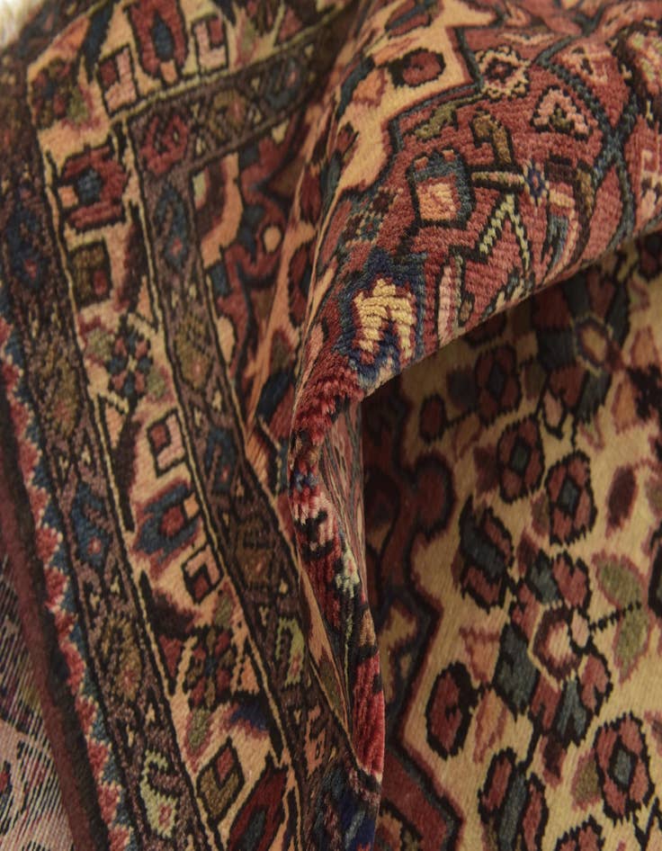 Detail image of  3' 9 x 10' 4  Hand Knotted Hossainabad Persian Wool Runner Rug