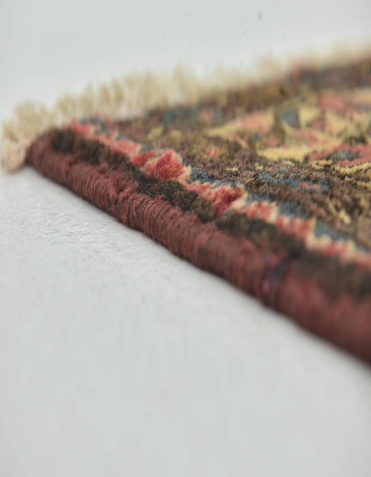 Detail image of  3' 9 x 10' 4  Hand Knotted Hossainabad Persian Wool Runner Rug