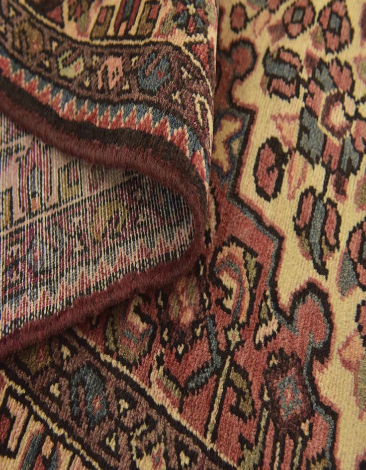 Detail image of  3' 9 x 10' 4  Hand Knotted Hossainabad Persian Wool Runner Rug