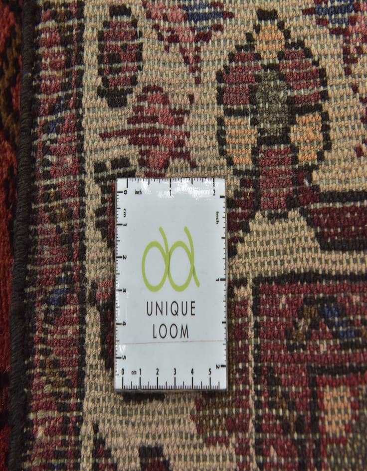 Detail image of  3' 7 x 10' 4  Hand Knotted Hossainabad Persian Wool Runner Rug