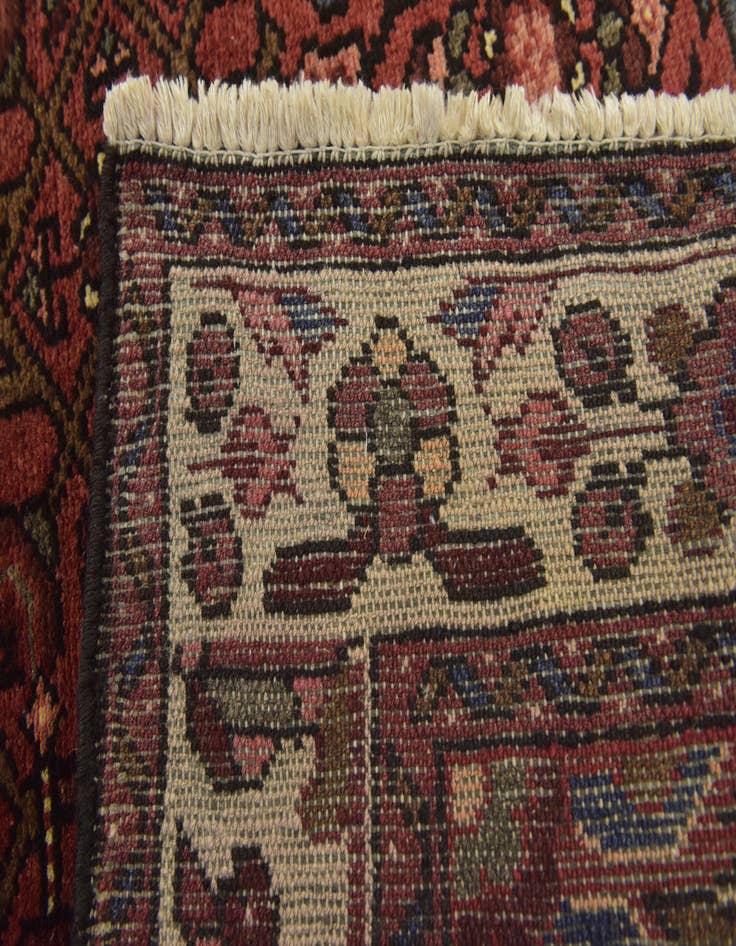 Detail image of  3' 7 x 10' 4  Hand Knotted Hossainabad Persian Wool Runner Rug