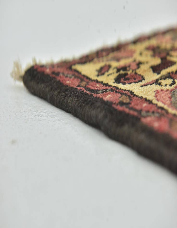 Detail image of  3' 7 x 10' 4  Hand Knotted Hossainabad Persian Wool Runner Rug