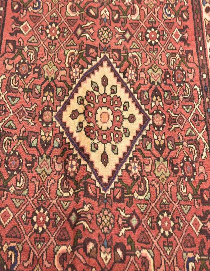 Detail image of  3' 6 x 10' 2  Hand Knotted Hossainabad Persian Wool Runner Rug