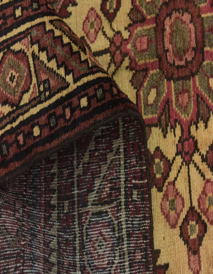 Detail image of  3' 10 x 10' 7  Hand Knotted Hossainabad Persian Wool Runner Rug