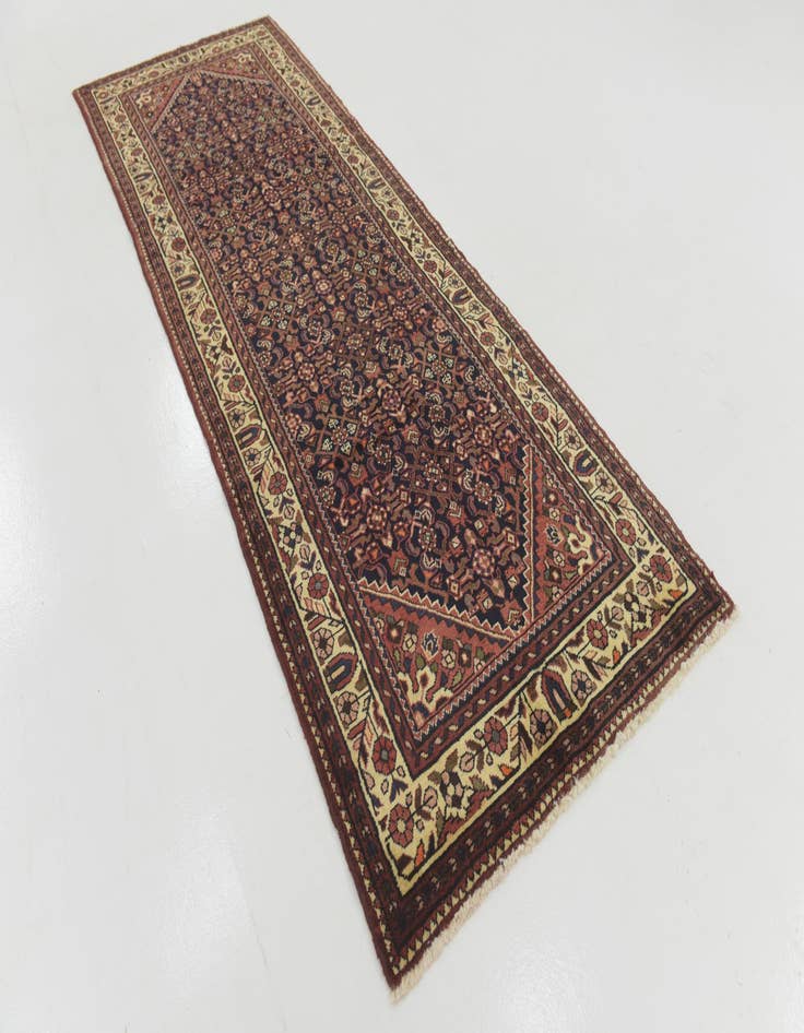 Detail image of  3' 9 x 10' 7  Hand Knotted Hossainabad Persian Wool Runner Rug