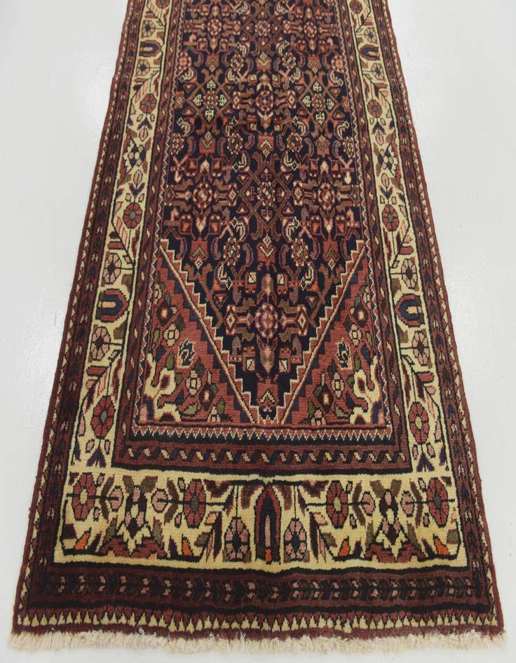 Detail image of  3' 9 x 10' 7  Hand Knotted Hossainabad Persian Wool Runner Rug