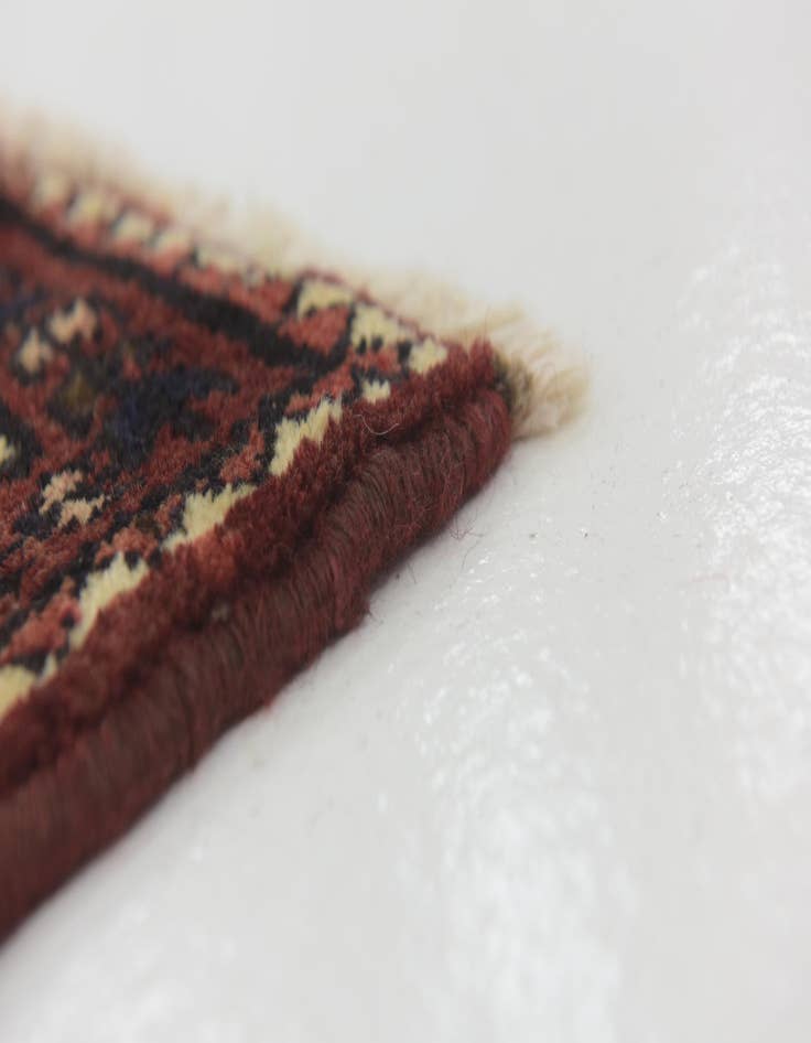 Detail image of  3' 9 x 10' 7  Hand Knotted Hossainabad Persian Wool Runner Rug