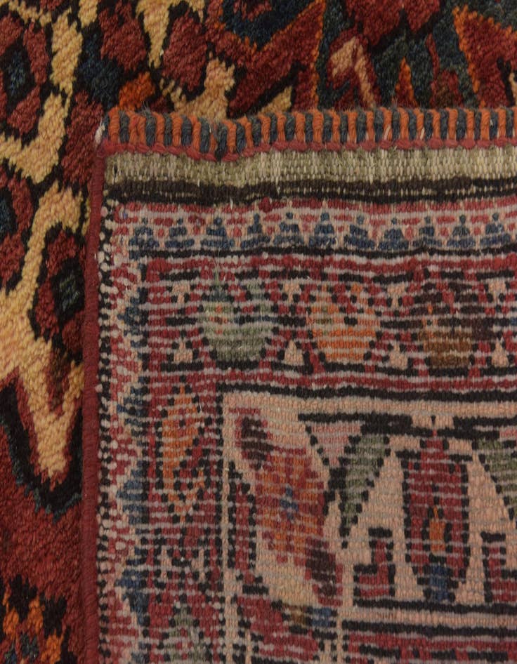 Detail image of  3' 7 x 10' 5  Hand Knotted Hossainabad Persian Wool Runner Rug