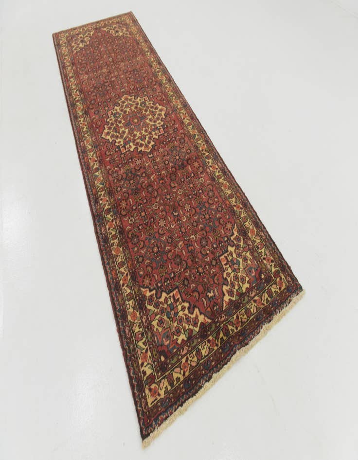 Detail image of  3' 7 x 10' 5  Hand Knotted Hossainabad Persian Wool Runner Rug