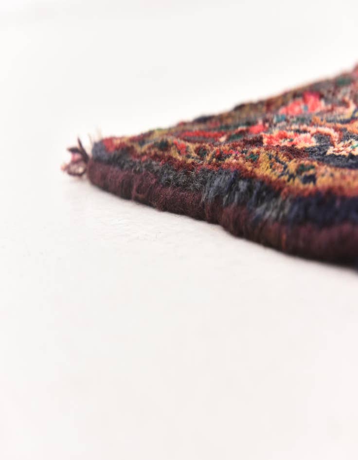 Detail image of 4' x 10' 4 Hand Knotted Hossainabad Persian Wool Runner Rug