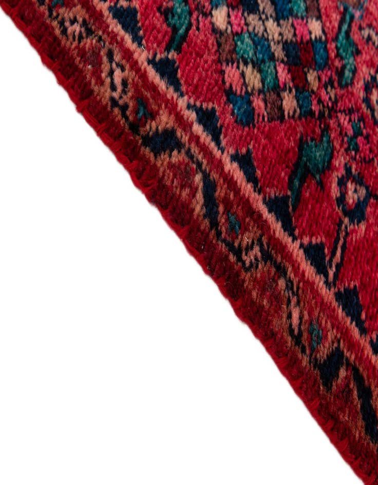 Detail image of  3' 5 x 9' 10  Hand Knotted Hossainabad Persian Wool Runner Rug