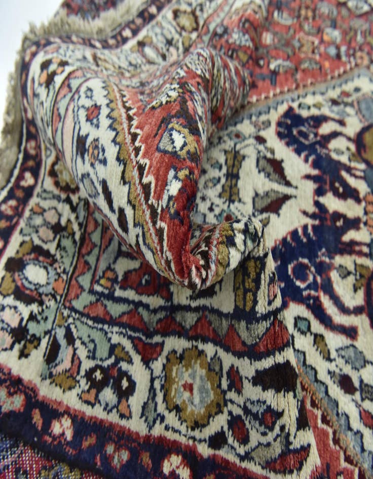 Detail image of  4' 3 x 10' 5  Hand Knotted Hossainabad Persian Wool Runner Rug