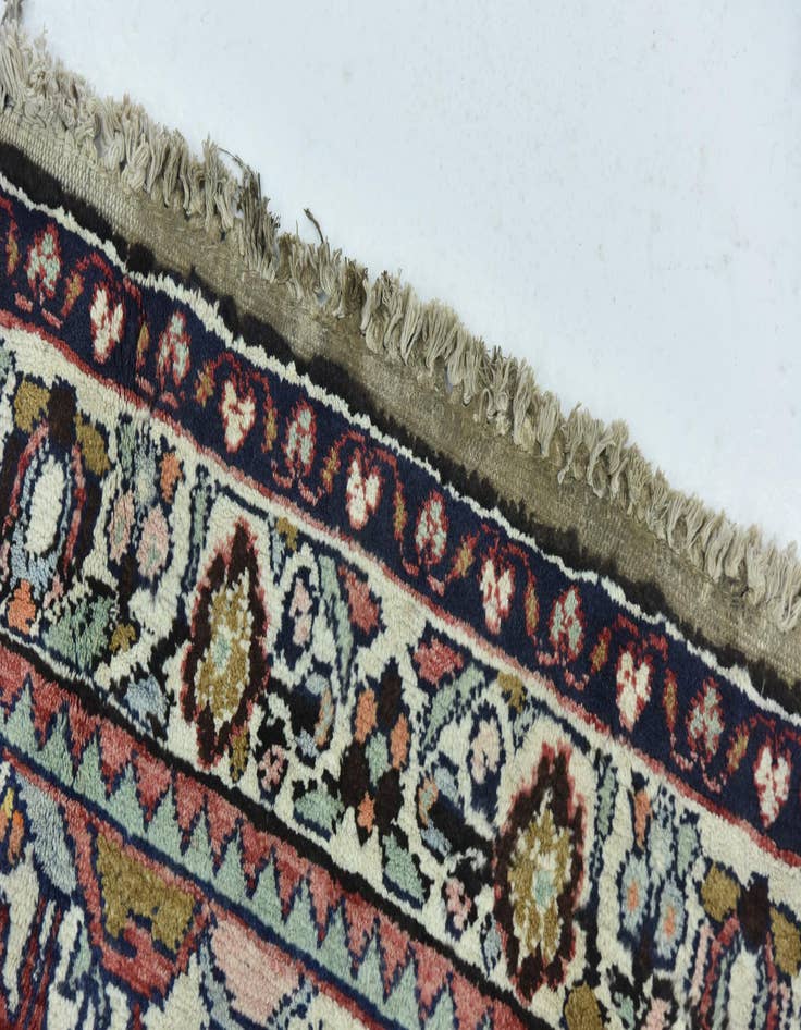Detail image of  4' 3 x 10' 5  Hand Knotted Hossainabad Persian Wool Runner Rug