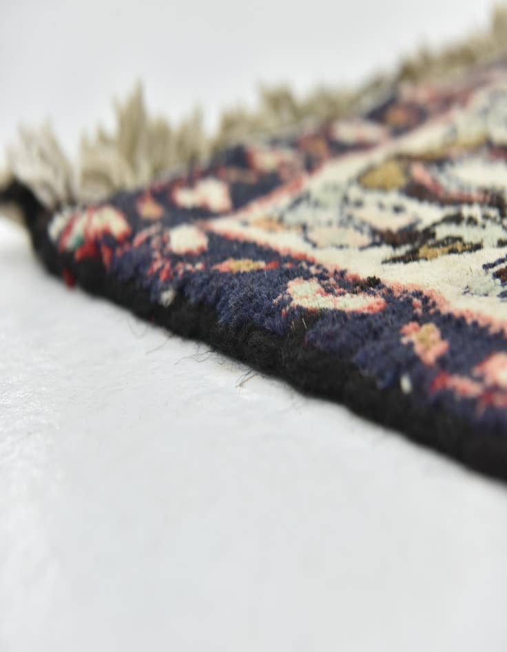 Detail image of  4' 3 x 10' 5  Hand Knotted Hossainabad Persian Wool Runner Rug