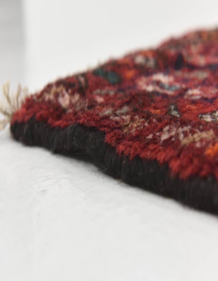 Detail image of  4' x 10'  Hand Knotted Hossainabad Persian Wool Runner Rug