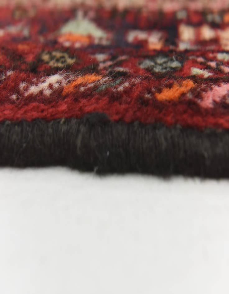 Detail image of  4' x 10'  Hand Knotted Hossainabad Persian Wool Runner Rug