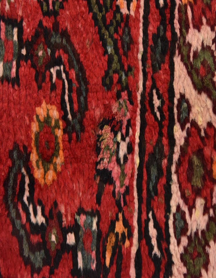 Detail image of  3' 6 x 10' 2  Hand Knotted Hossainabad Persian Wool Runner Rug