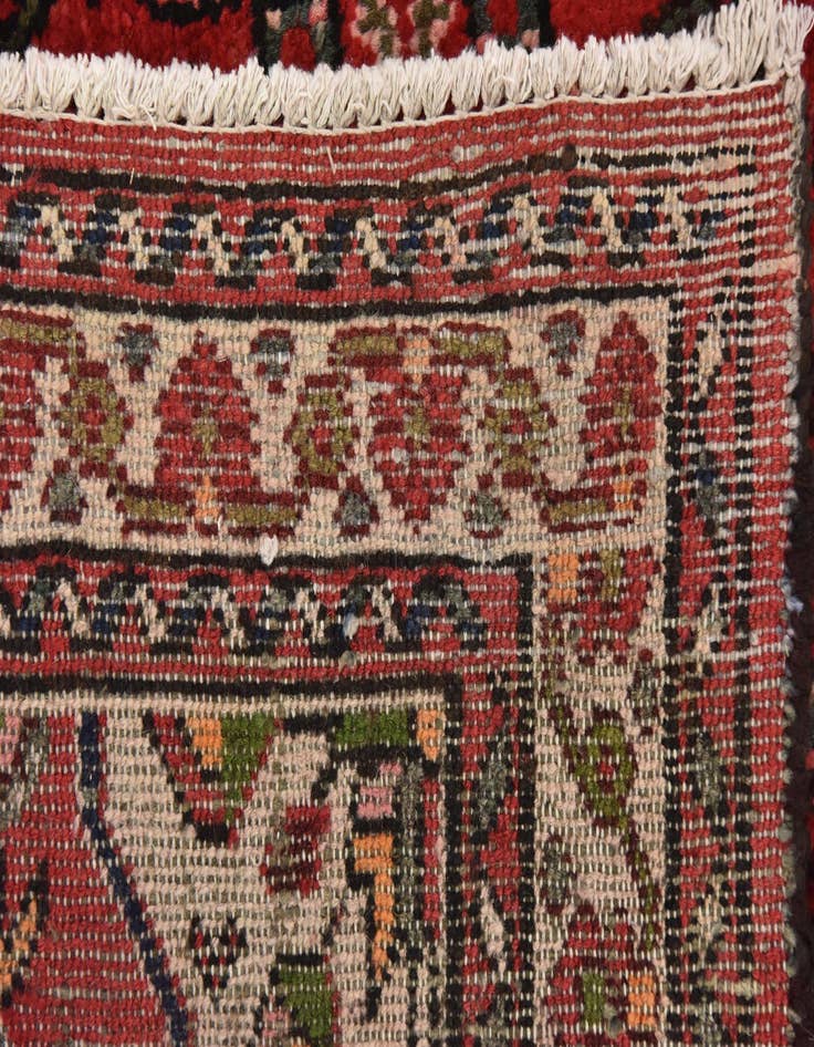 Detail image of  3' 6 x 10' 2  Hand Knotted Hossainabad Persian Wool Runner Rug