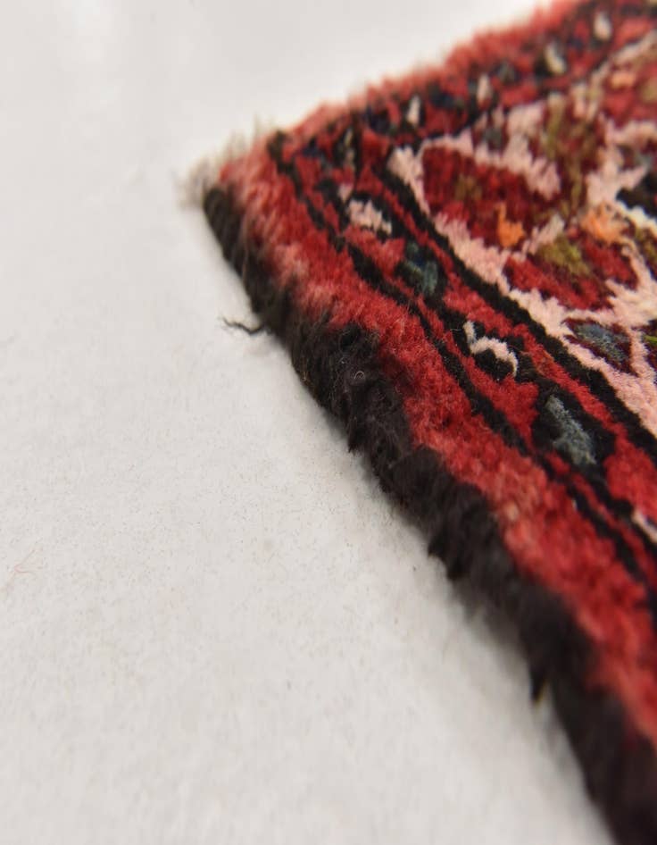 Detail image of  3' 6 x 10' 2  Hand Knotted Hossainabad Persian Wool Runner Rug