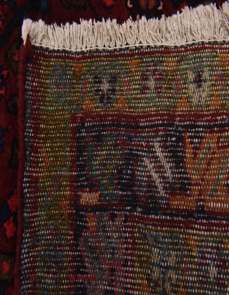 Detail image of  3' 10 x 9' 9  Hand Knotted Hossainabad Persian Wool Runner Rug