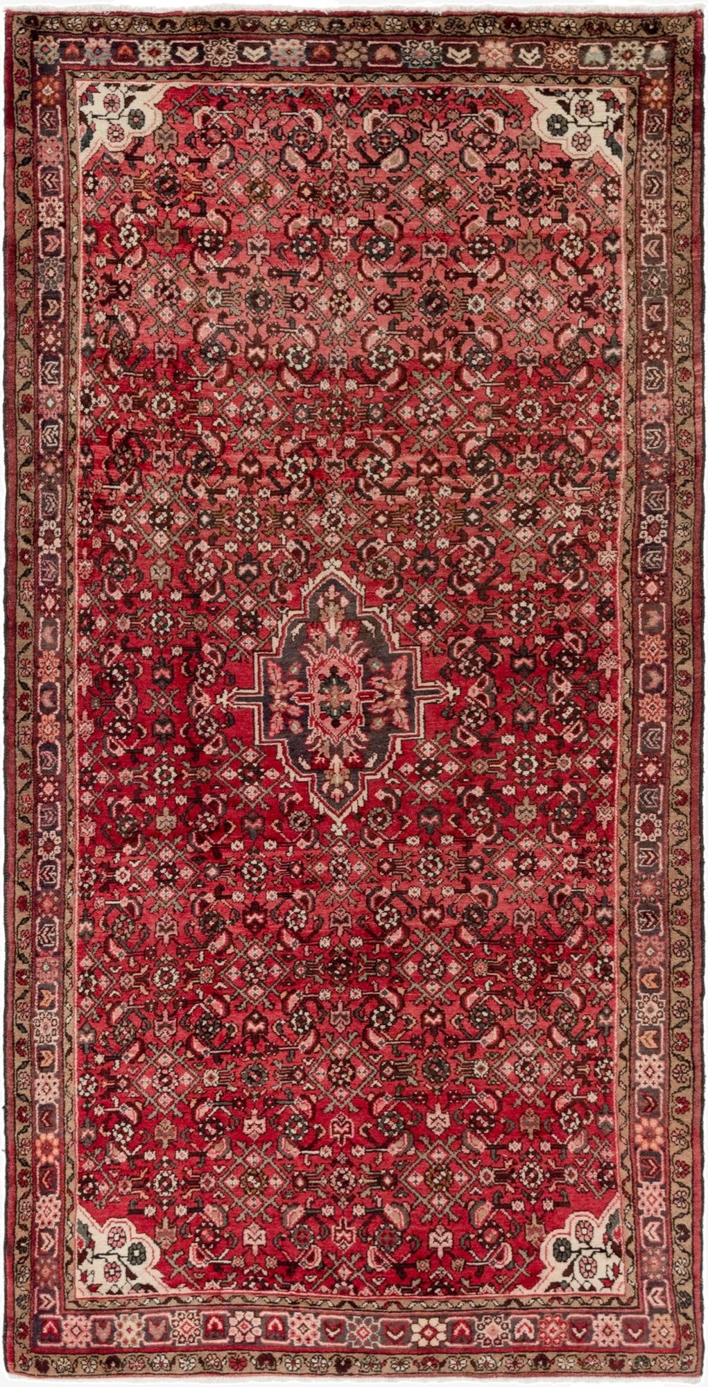  4' 10 x 10' 3 Hossainabad Wool Runner Rug