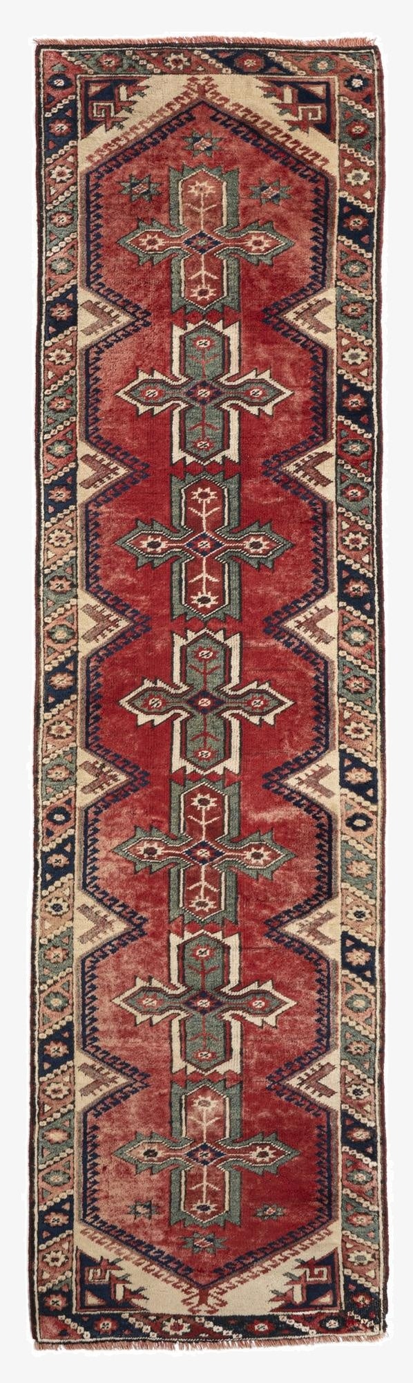  2' 5 x 10' 1 Jagdjebedir Wool Runner Rug