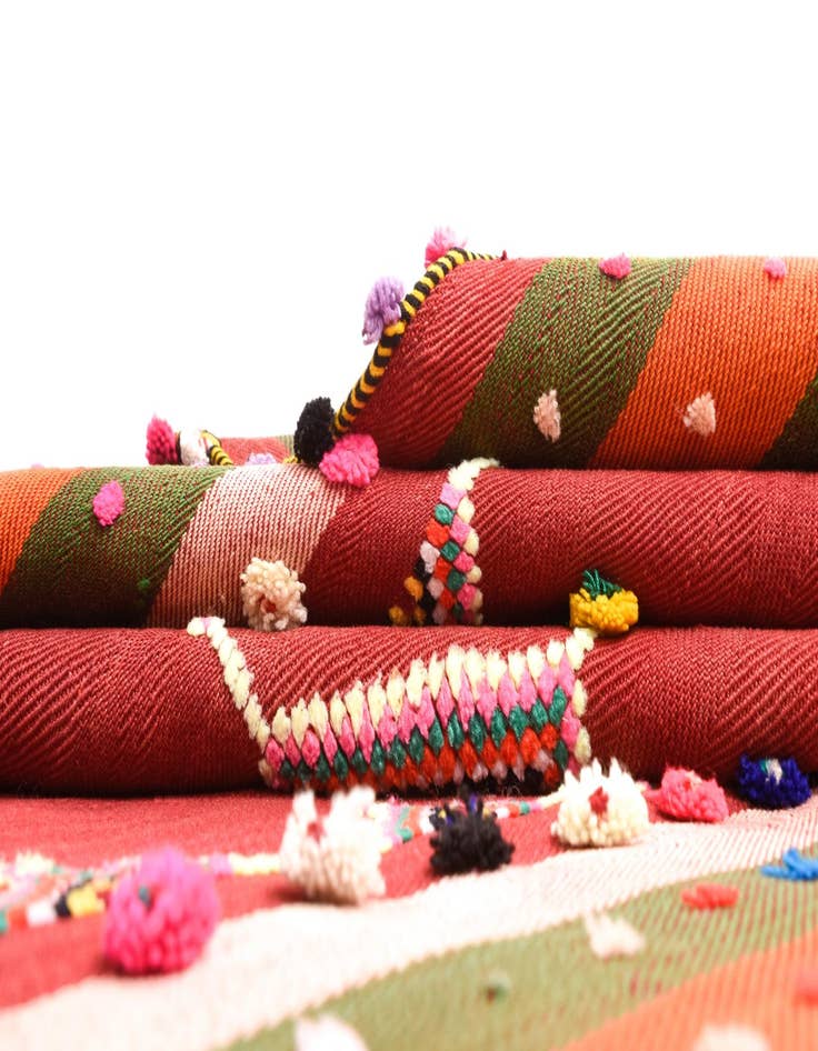 Detail image of  4' 1 x 12' 9 Jajim Runner Rug