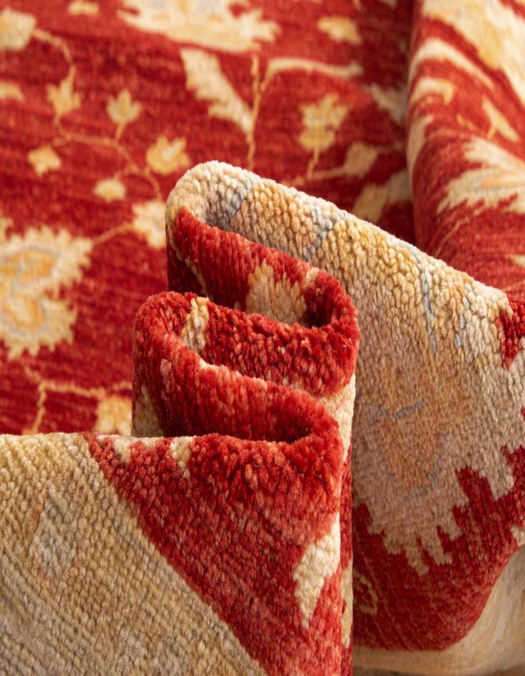 Detail image of  4' 8 x 11' 4 Kaizar Wool Runner Rug