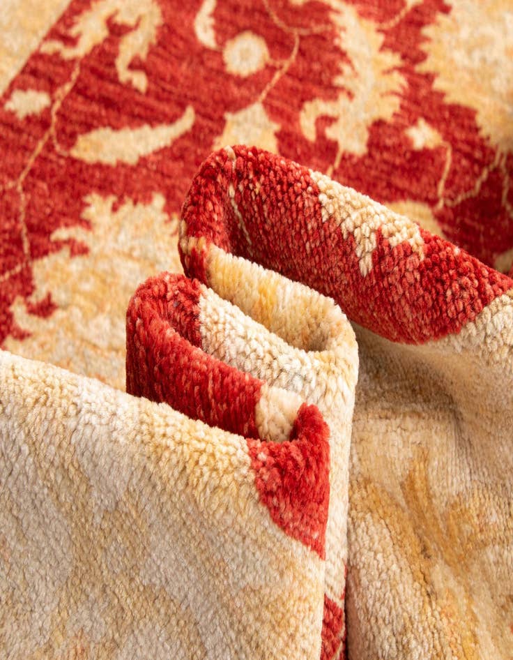 Detail image of  4' 11 x 11' Kaizar Wool Runner Rug