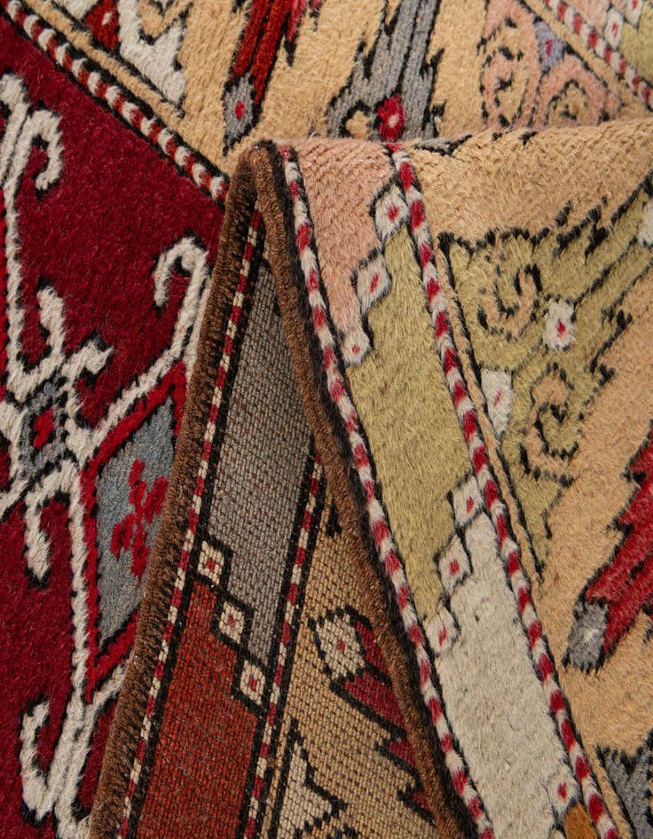 Detail image of  2' 5 x 9' 7  Hand Knotted Kars Wool Runner Rug