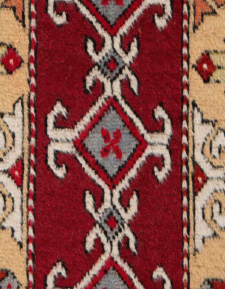 Detail image of  2' 5 x 9' 7  Hand Knotted Kars Wool Runner Rug