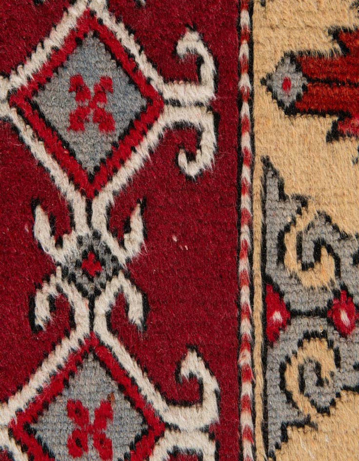 Detail image of  2' 5 x 9' 7  Hand Knotted Kars Wool Runner Rug