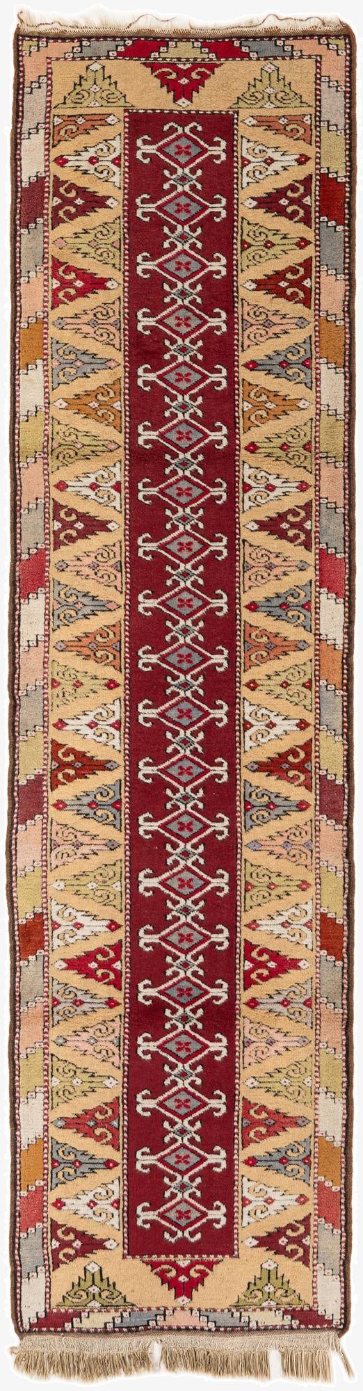  2' 5 x 9' 7  Hand Knotted Kars Wool Runner Rug