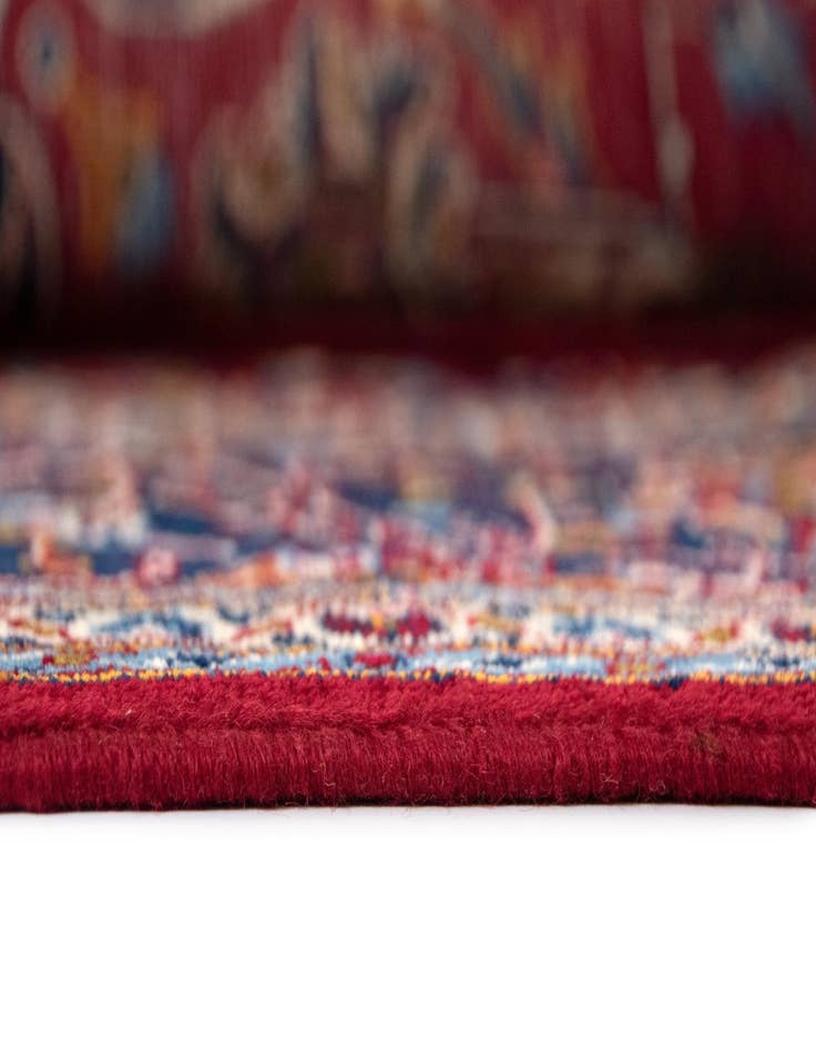 Detail image of  6' 6 x 10' 10  Hand Knotted Kashan Persian Wool Runner Rug