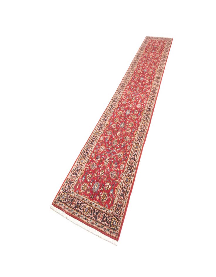 Detail image of  3' 3 x 16' 1 Kashan Runner Rug