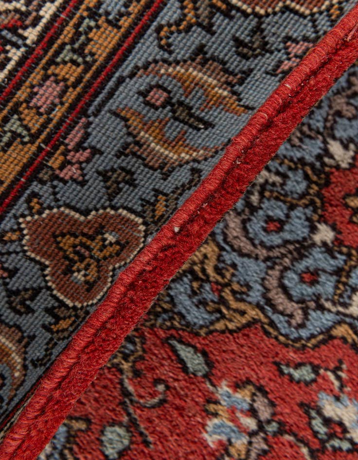 Detail image of  3' 5 x 18'  Hand Knotted Kashan Oriental Wool Runner Rug