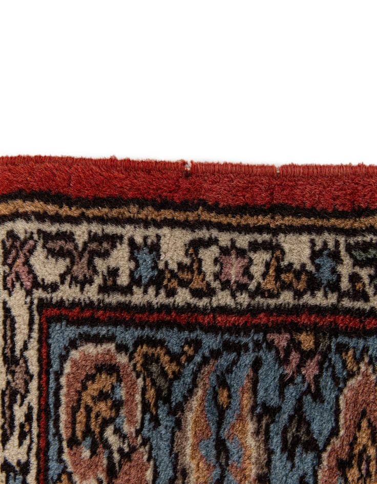 Detail image of  3' 5 x 18'  Hand Knotted Kashan Oriental Wool Runner Rug